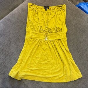 bebe Yellow Tank Top
